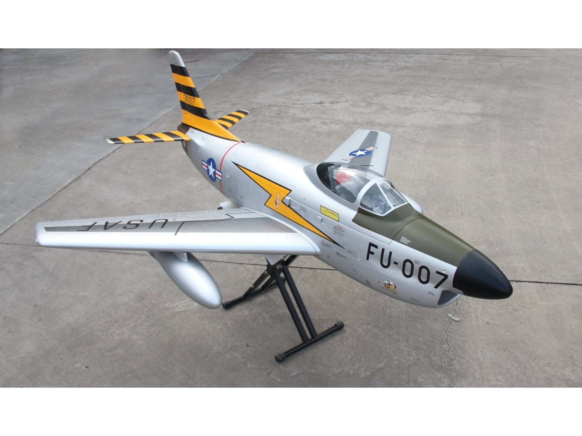 F-86D Sabre - Turbinen Jet, Spw 1980mm, ARF-Set mit EZFW, Pilot-RC – Bild 3