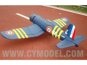 Giant F4U Corsair gelb-blau, 100ccm, Spw 2390mm, ARF von CYModel