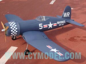 Giant F4U Corsair Blau, 100ccm, Spw 2390mm, ARF-Modell von CYModel
