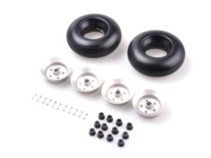 Rad mit Alufelge und PU-Pneu 88x30mm / 3.50in, 72gr., 1 Stück