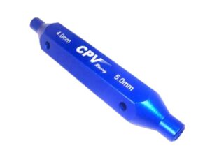 Two-Way / 2-Weg Sechskant/-Steckschlüssel-Set 4.0mm / 5.0mm - blau