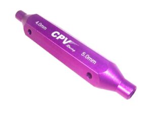 Two-Way / 2-Weg Sechskant/-Steckschlüssel-Set 4.0mm / 5.0mm - violett