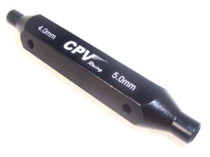 Two-Way / 2-Weg Sechskant/-Steckschlüssel-Set 4.0mm / 5.0mm - schwarz