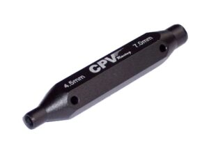 Two-Way / 2-Weg Sechskant/-Steckschlüssel-Set 4.5mm / 7.0mm - schwarz