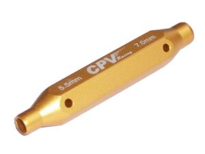 Two-Way / 2-Weg Sechskant/-Steckschlüssel-Set 5.5mm / 7.0mm - gold