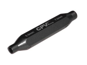 Two-Way / 2-Weg Sechskant/-Steckschlüssel-Set 5.5mm / 7.0mm - schwarz