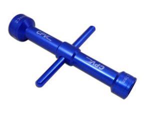 Two-Way / 2-Weg Sechskant/-Steckschlüssel-Set - lang 17mm / 23mm - blau