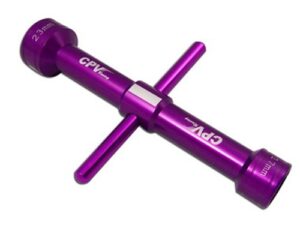 Two-Way / 2-Weg Sechskant/-Steckschlüssel-Set - lang 17mm / 23mm - violett