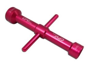 Two-Way / 2-Weg Sechskant/-Steckschlüssel-Set - lang 17mm / 23mm - rot