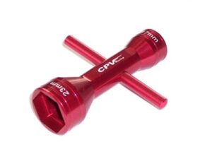 Two-Way / 2-Weg Sechskant/-Steckschlüssel-Set 17mm / 23mm - rot