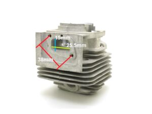 Zylinder m. Kolben 1E40F, 43ccm 2-Takt Motor