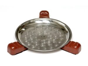 Unterlage mit Keramik-Fuss - rot - zu Kamado DELUXE - 28cm