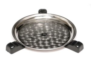 Unterlage mit Keramik-Fuss - schwarz - zu Grillegg Deluxe - 28cm