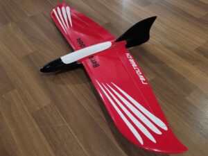 Voll GFK Elektro Segler Nurflügler Bergdole, Spannweite 800mm