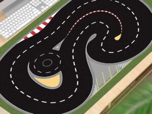 Turbo Racing Track Rennbahn Matte 90x60cm - 1:76