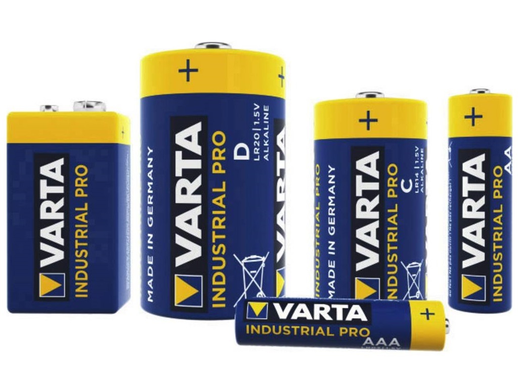 VARTA 9V - Block - Industrial Alkaline-Batterie / 9 Volt Block Batterie – Bild 2