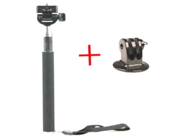 Teleskop-Handstativ / Monopod Selfie-Stick für GoPro und andere Cams