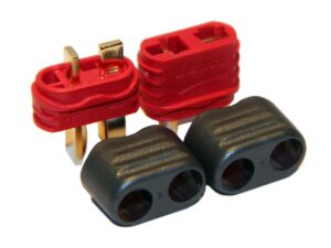 Amass T-Stecker / T-Plug Hochstrom Stecksystem mit Kabelschutz - 10 Paar