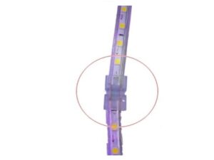 Verbinder gerade zu LED Streifen 230V