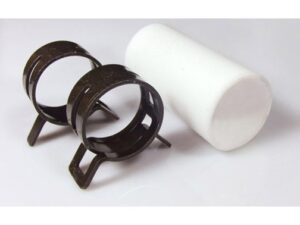 Teflon-Auspuffverbinder 25/29mm mit Klemmen