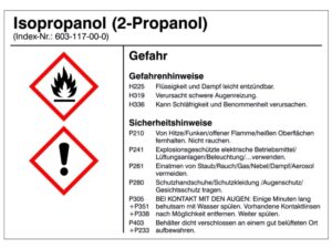 Isopropylalkohol - IPA - Lösungsmittel für Fette, Harze und Lacke, 1lt.