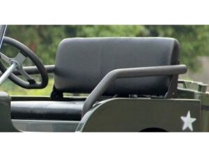 Sitzbank mit Rückenlehne und Gurten zu Kinder Willys-Jeep