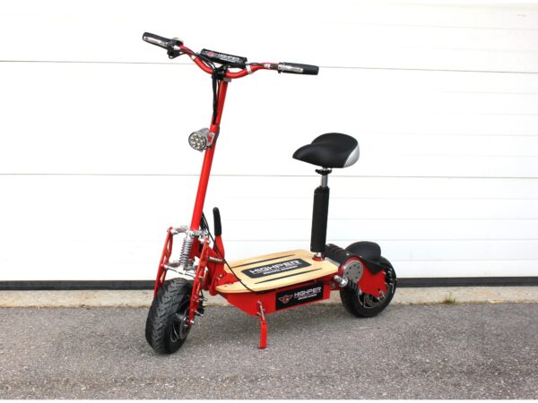 Betriebsbereit Elektro-Trotti mit 1600 Watt - 48 Volt - in rot