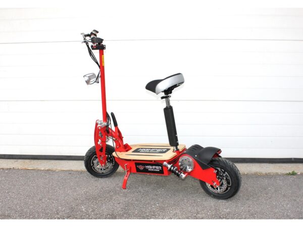 Betriebsbereit Elektro-Trotti mit 1600 Watt - 48 Volt - in rot – Bild 2