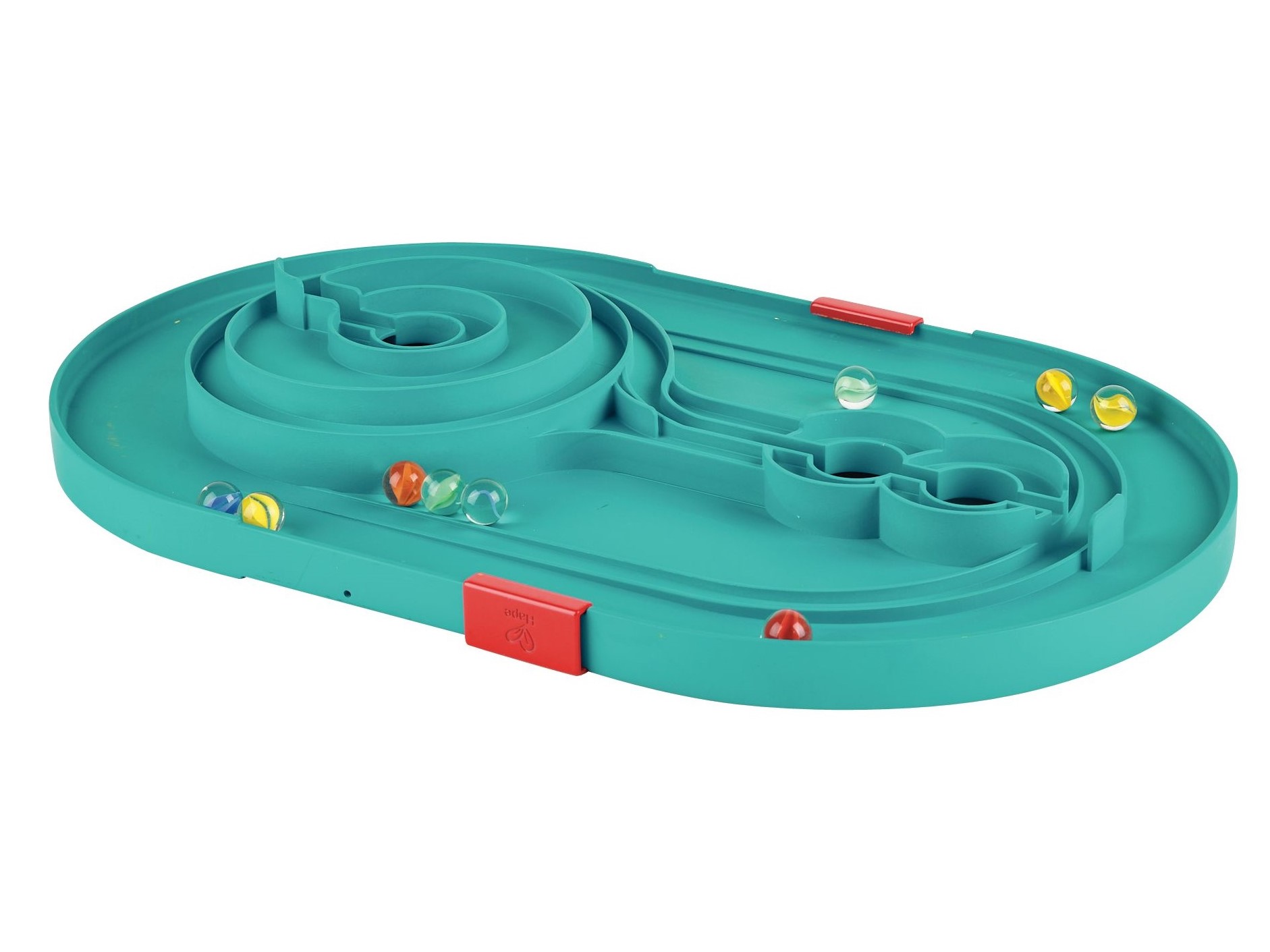 Hape - Quadrilla Baukasten Behälter-Set - Murmelbahn - Holzspielzeug – Bild 4