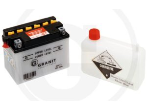 Batterie 12V 4Ah Blei nass, leer inkl. Säure