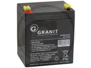 Batterie 12V 4.5Ah WP4.5-12 Long/Granit, Blei-Gel trocken, betriebsbereit