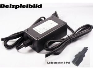 Ladegerät für Bleibatterien 12V 1A eckiger Stecker 3-Pol