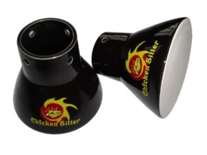 Chicken-Sitter / Poulet-Grillaufsatz aus Keramik / Hähnchenbräter