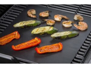 Grillmatte / Backmatte, schwarz, 40x33cm Teflon/Glasfaser 2 Stück