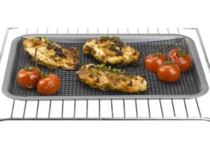 Grillnetz Grillmatte 360x420mm, teflon-beschichtetet Glasfasermatte