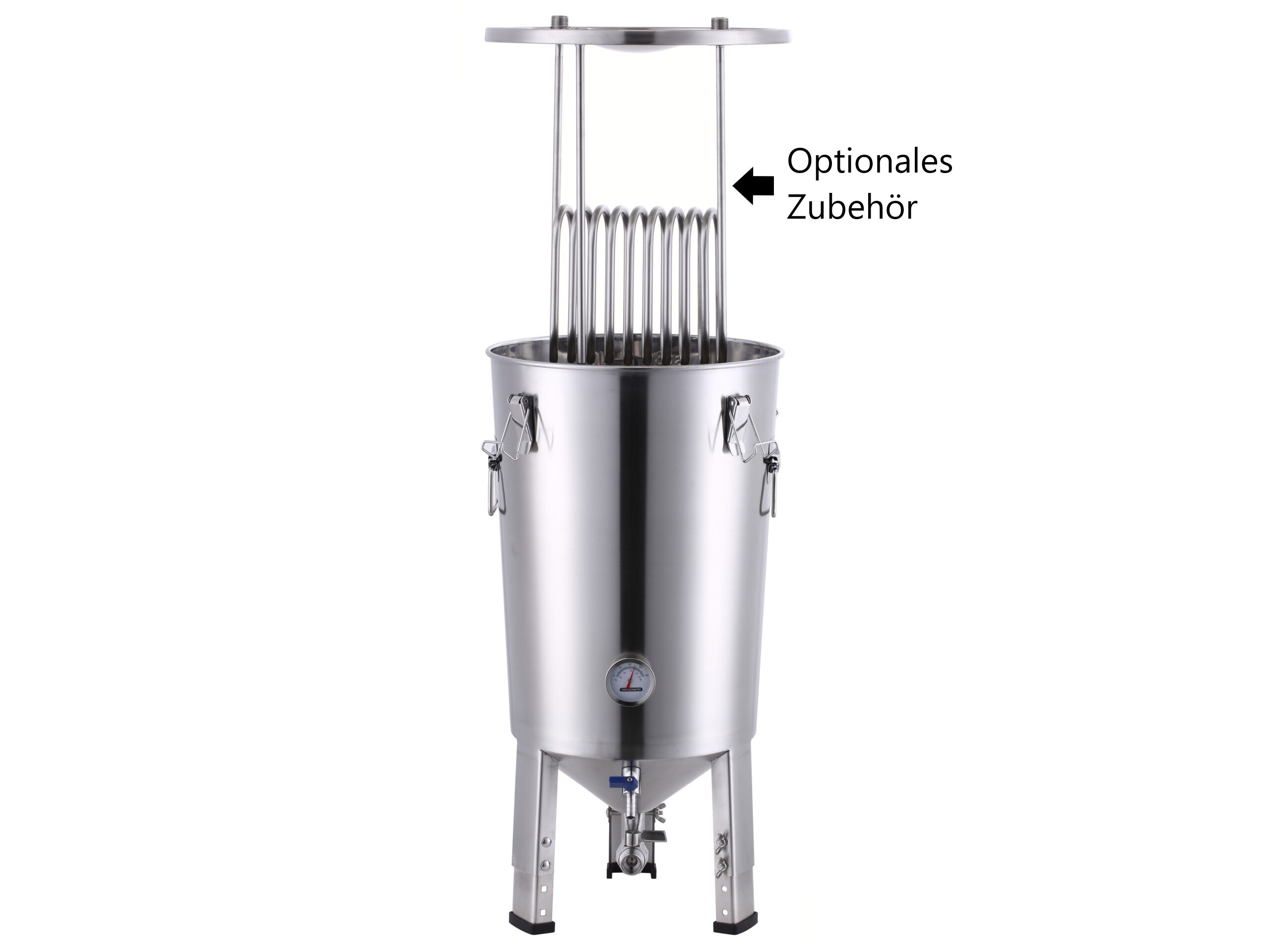 Edelstahl Gärtank, Gärkessel, Gärbehälter 32L - Fermenter – Bild 2