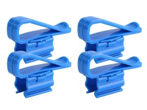 Rohrhalter / Schlauchhalterung - blau - Brauzubehör - 4er-Set