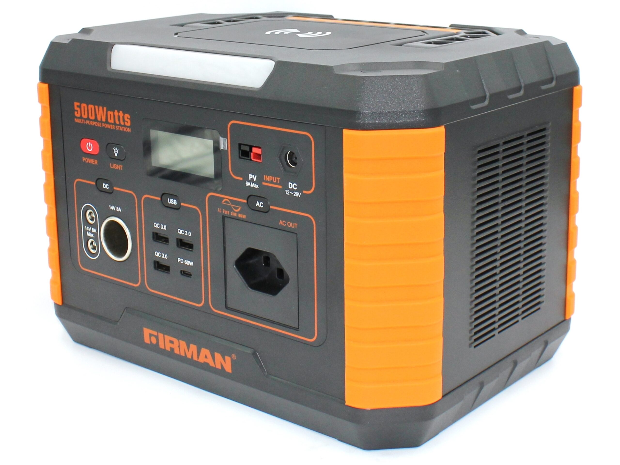 Firman Power Station 500 Watt, 519Wh, Stromspeicher mit 230V Steckdose, USB, usw – Bild 3