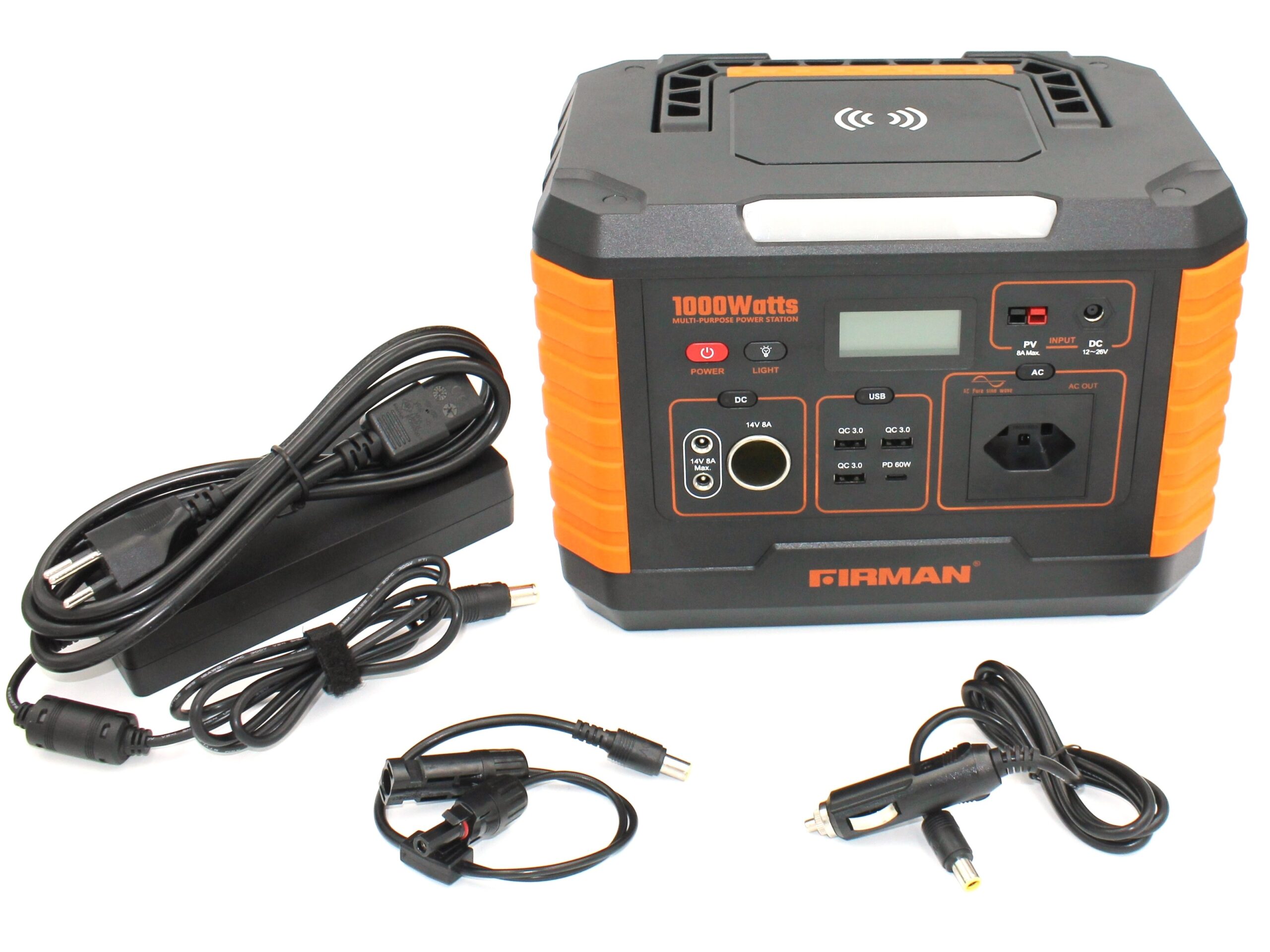 Firman Power Station 500 Watt, 519Wh, Stromspeicher mit 230V Steckdose, USB, usw – Bild 5