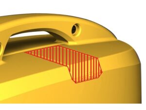 Gehäusedeckel oben gelb IG2000 / 2000Ti