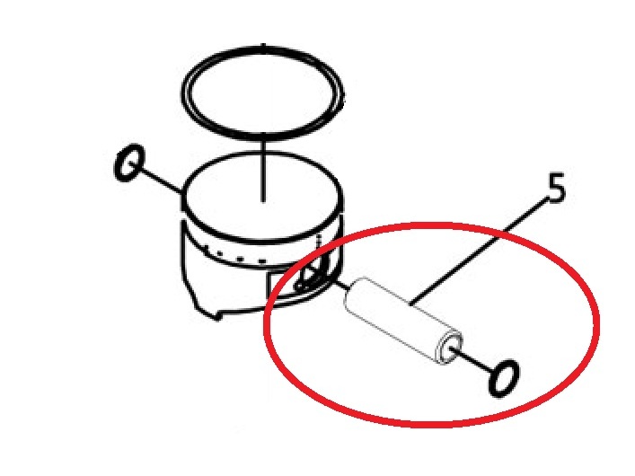 Kolbenbolzen - KG135L-04004, KGE2000TI/IG2000, IG2600/3000Ti - "W"