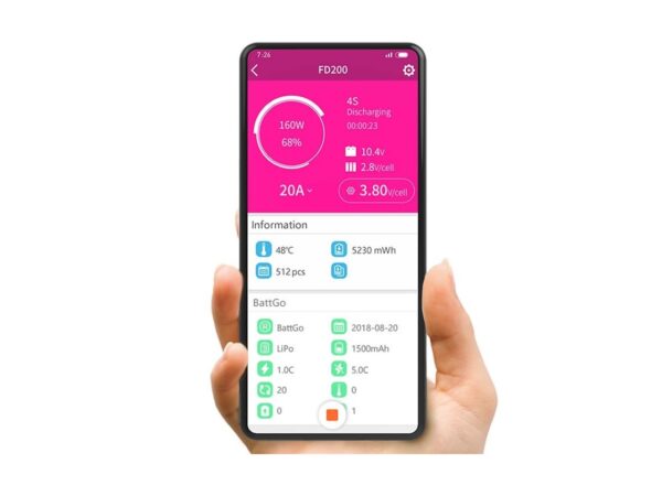 iSDT FD-200 Smart Discharger, Entladegerät - 2-8S LiPo - 200W – Bild 4