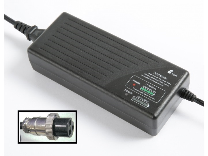 Batterie-Ladegerät 36V 1.8A, Green, für Blei-Akkus zu Elektro - Quad, Trottis, usw