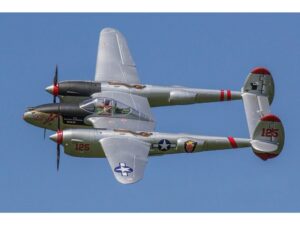 Lockheed P-38 Lightning - Pacific Silver - Spw 1600mm, PNP-Set, Freewing