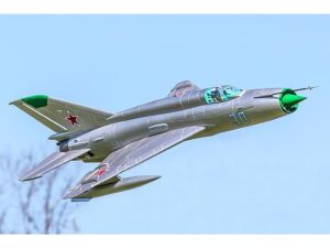 Mig-21 - silber, 80mm EDF, Spw 800mm, Inrunner PNP-Set von Freewing