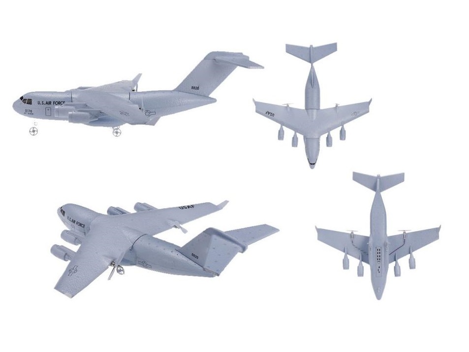 Mini Boeing C-17 Globemaster mit 3-Achs-Gyro, Spw 373mm, RTF-Set – Bild 3