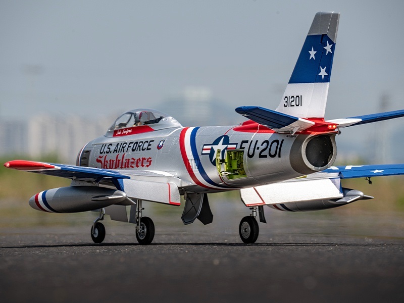 FMS EDF Jet 80mm F-86 Sabre Skyblazer - 1220mm - PNP-Set - FMS143PBU – Bild 3