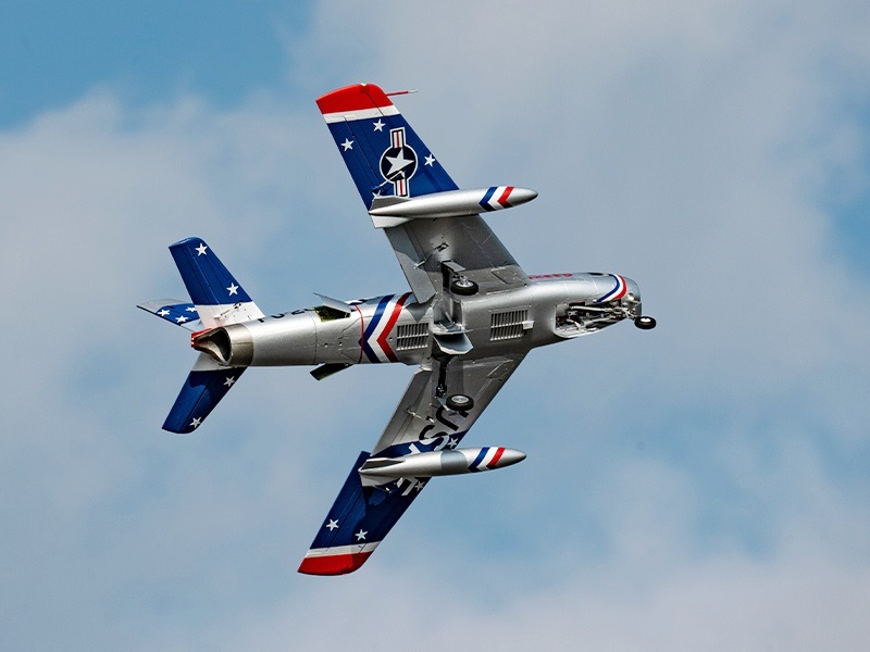 FMS EDF Jet 80mm F-86 Sabre Skyblazer - 1220mm - PNP-Set - FMS143PBU – Bild 4