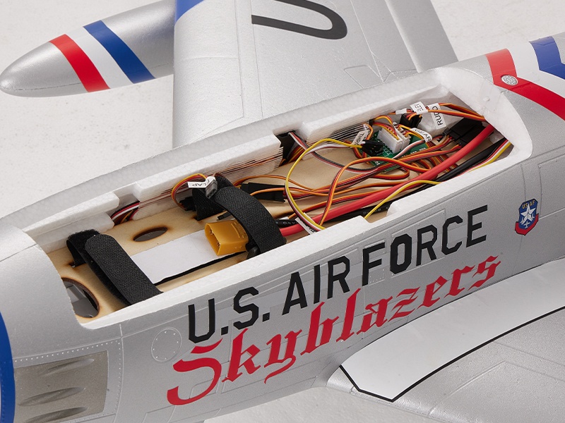 FMS EDF Jet 80mm F-86 Sabre Skyblazer - 1220mm - PNP-Set - FMS143PBU – Bild 5