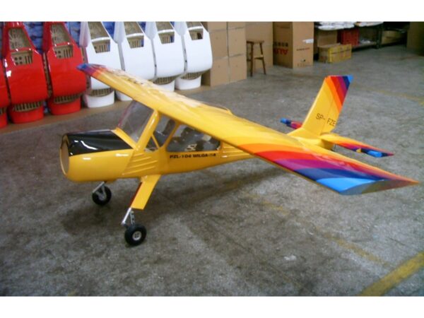 PZL-104 Wilga 100ccm, Spw. 3000mm, gelb, ARF-Modell von Skysun Hobbies